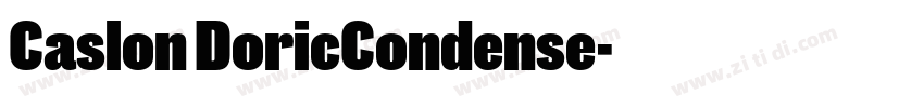 Caslon DoricCondense字体转换